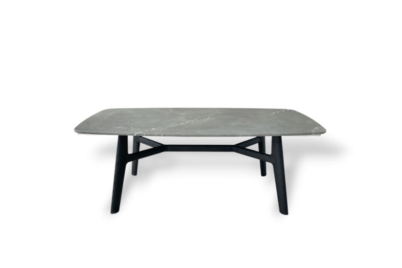 Curve Grey Marble Table (Expo Offer) Poliform - 7