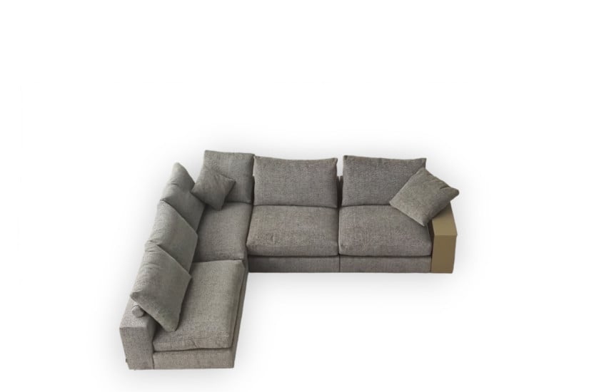 Groundpiece Beige and Black Fabric Sofa (Expo Offer) Flexform - 6