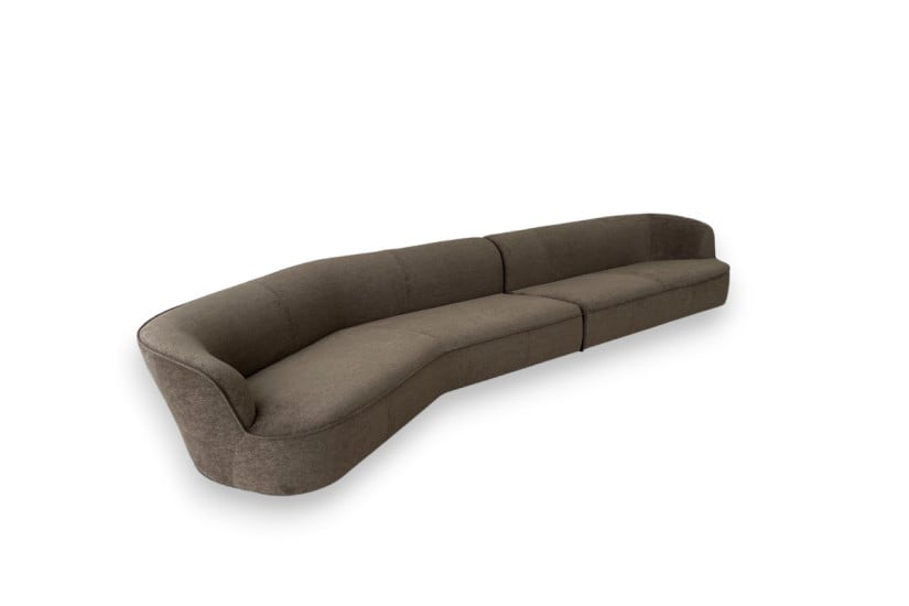 Lilum Brown Fabric Sofa (Expo Offer) Maxalto - 8