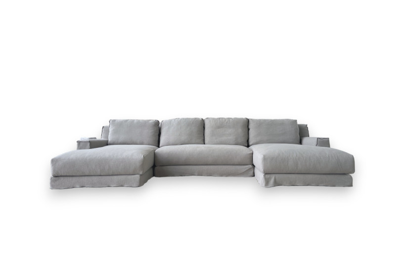 Loll Taupe Sofa (Expo Offer)  - 7