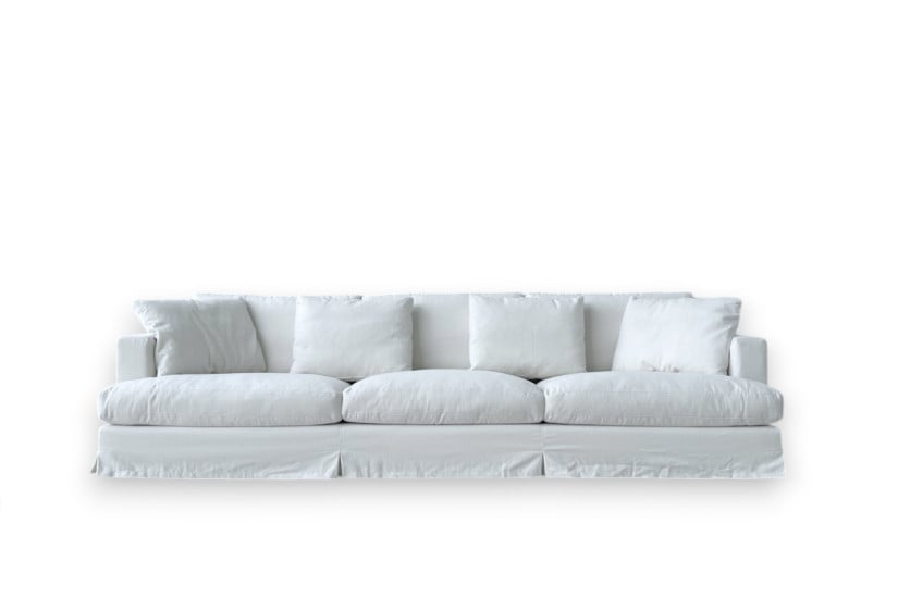 Karma White Fabric Sofa (Expo Offer) Saba - 7