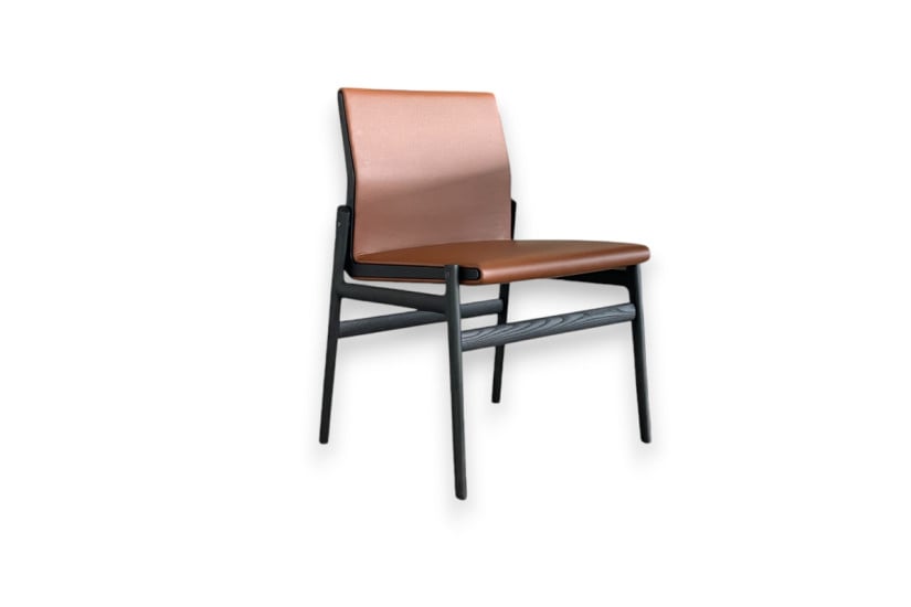 Ipanema Brown Leather Chair (Expo Offer) Poliform - 6