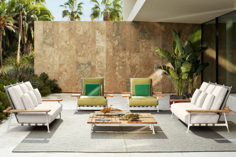 Outdoor Lounge Chair Doron Hotel Outdoor, Designed by Charlotte Perriand for Cassina - Cassina - Design Italy