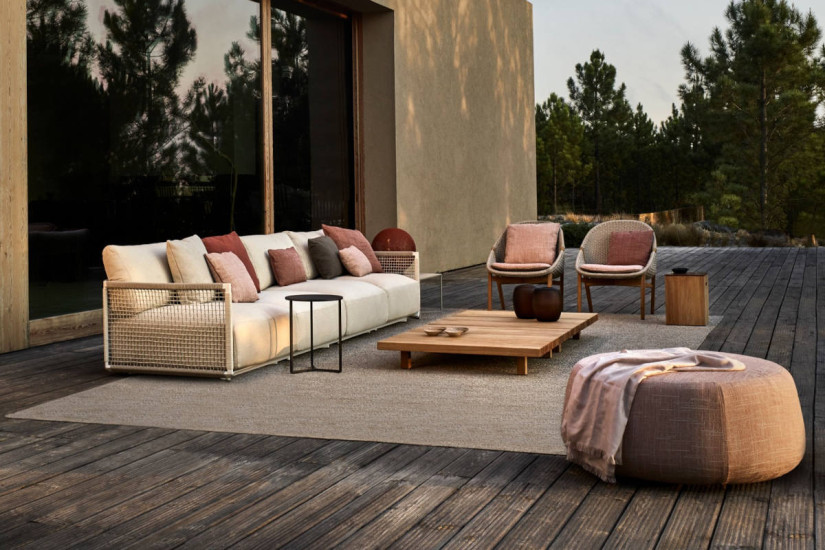Pouf divano modulare outdoor Square