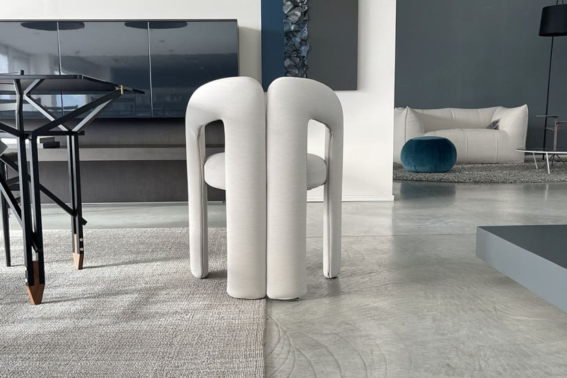 Sedia Dudet in tessuto bianco (Offerta Expo) - Cassina